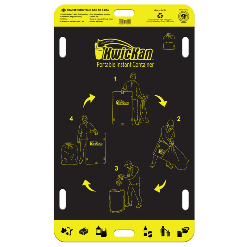 Portabel Søppelkasse || Kwickan || 120-200 L - Bilde 3